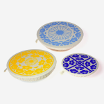 Dish And Bowl Covers - Set Of 3 - Edible Flowers