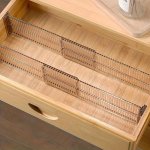 6-PACK Adjustable Drawer Dividers Expandable Household Organizers For Clothing Kitchen Office - Customizable Space Saver Durable