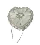 Cushion White Heart