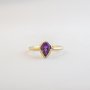Pear Large - Amethyst - Medium