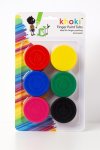 Khoki Finger Paint Tubs 6 Colour Set Of 34ML