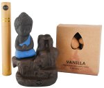Orico Oco Life Ceramic Buddah Incense Burner With Incense Cone + Sticks