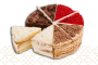 4 Cake Variety Pack: Mozart Chocolate Nostalgia Vanilla Dream Red Velvet - Medium