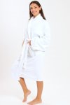Bristol Luxury Hotel Collection White Bath Robe With Pockets & Belt