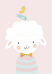 Lamb - Wall Art Print - A1