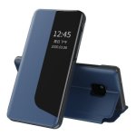 For Huawei Mate 20 Pro Side Display Shockproof Horizontal Flip Leather Case With Holder & Call Answering Function & Sleep Wake