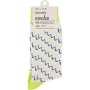 Clicks Trendy Socks Yellow With Multi Wave 7-11