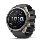 Garmin Fenix 9 Pro Inreach 51MM - Titanium With Graphite black Silicone Band