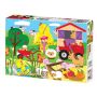 Count Farm Animals 18 Piece Wooden Puzzle