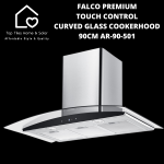 Falco Premium Touch Control Curved Glass Cookerhood - 90CM AR-90-501