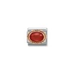 Composable Classic Link In Rose Gold Red Coral