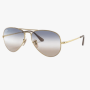 Sunglass Aviator Metal II Gold Blue/brown Gradient Lens
