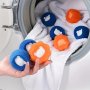 10PCS Reusable Laundry Hair Catcher Balls - Pet Hair Remover For Clothes & Fabrics Machine Washable Lint Cleaning Tool