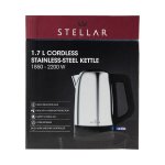 STELLAR Cordless Stainless Steel Kettle 1.7L
