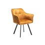 - Siya Deluxe Velvet Dining Chair - Mustard