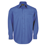 Mens Basic Poly Cotton Lounge Short Sleeve Lo-pla French-blue Sml