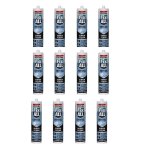 Sealant Fix All Crystal Clear 290ML Cartridge 12 Pack
