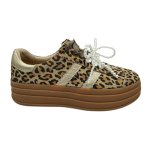Bree Sneaker Leopard & Gold