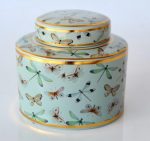 Butterflies & Dragon Flies Patterned Ceramic Jar – 16.5X19CM