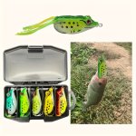 5-PIECE Topwater Silicone Lure Set - Durable Spoon Bait With Ultra-sharp Hooks Realistic Design Versatile For Freshwater Fishing