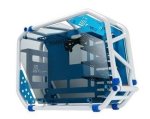 Inwin CA03 D-frame 2.0 With 1065W Gold Psu E-atx Open Frame White blue Desktop Chassis