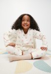 PoP Candy Printed Pj Set - Ecru & Pink