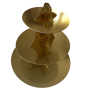 3 Tier Gold Cupcake Stand
