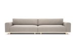 Aya 4 Seater Agnes Brown Oak Soap Legs - Agnes Brown