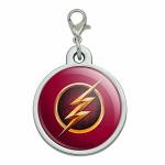 Graphics & More The Flash Tv Series Logo Chrome Plated Metal Pet Dog Cat Id Tag