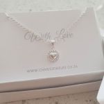 SS54-C36742 - 925 Sterling Silver Heart Necklace