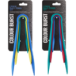 Multi Tongs Set 3 Piece Colour May Vary