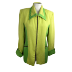 Zipped Up Collared Jacket - M