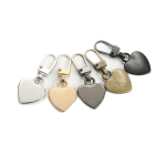 5-PACK Assorted Heart Shaped Detachable Zipper Pulls Metal Zipper Sliders For Backpacks And Jackets Repair Kit In Black Golden S