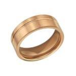 C1012-C32608 - Men's Stainless Steel Band Ring - Size 9
