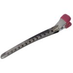 Sectioning Clip No Teeth Metal Duckbill Pink Dipped Single 10CM