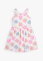 Shell Print Cotton Babydoll Dress