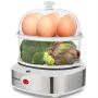 Taurus Double Layer 14 Egg Boiler And Steamer
