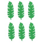Green Tropical Leaves Pack Of 6