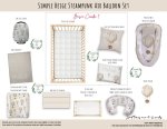 Cot Duvet Bedding Hot Air Balloon Simple Steampunk
