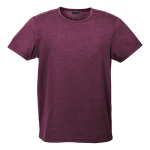 Mens Melange Crew Neck T-Shirt Tst-mel Maroon-melange XS