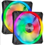 Corsair - Icue QL140 Rgb 140MM Pwm Dual Fan Kit With Lighting Node Core