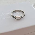 Lianay - 925 Sterling Silver Fire And Snow Sn Opal Ring - Size 8