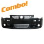 Vw Polo 9N3 Bujwa Front Bumper 05-09 Combo With Fog Holes