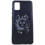 Gold Sun And Moon Print Phone Case For Samsung Galaxy A51 - Black