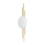 Beam LED Metal Wall Light Black Gold - Gold