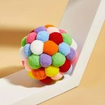 Interactive Cat Ball Toy - 1PC Random Color - Stimulating Fun For Indoor Cats & Kittens