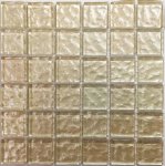 Metallic Texture White Mosaic Tiles Sheet Size 15X15CM