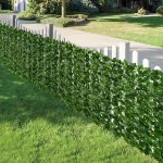 1 Roll Artificial Ivy Privacy Fence Wall Screen Artificial Hedges Fence And Faux Ivy Vine Leaf Decoration For Outdoor Garden Dec