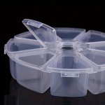 8-COMPARTMENT Organizer Storage Box - Multipurpose Clear Pp Plastic Container For Jewelry Beads Diamond Painting Tools Fishing H