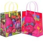 Dreamworks Trolls 12 Premium Quality Party Favor Reusable Medium Plastic Gift Goodie Bags 8